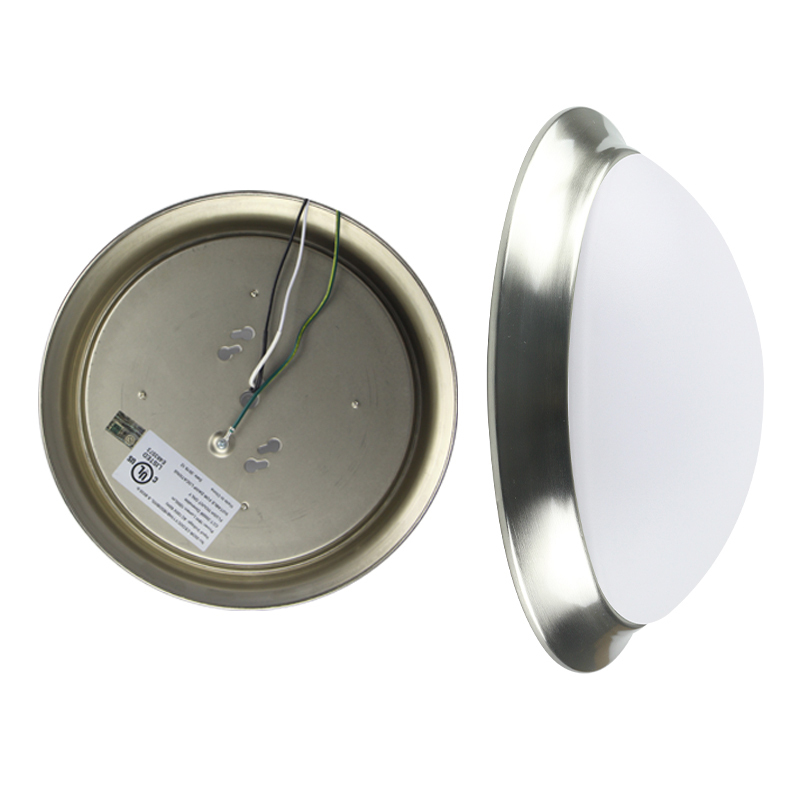 5CCT 13 Inch Traditional Ceiling LED Light Flush Mount 25W Round Shade White Finish Ceiling Light with ETL Certification