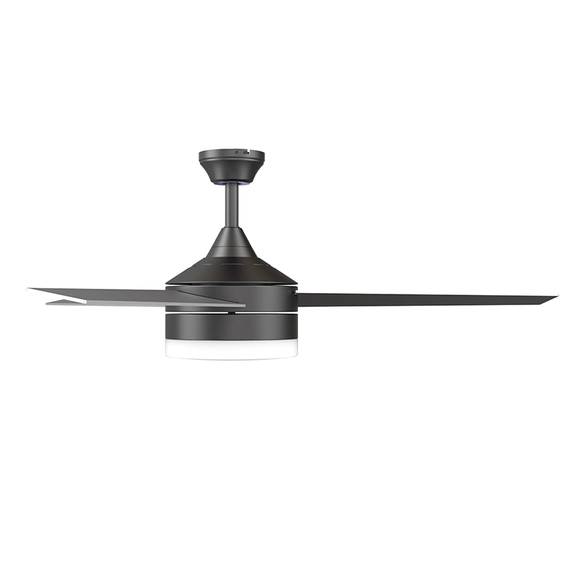 Indoor 34 Blade Flush Mount Pull Chain Ceiling Fan 52in Brushed Nickel with 22W 3000K LED Light Kit Including Downrod, AC Motor